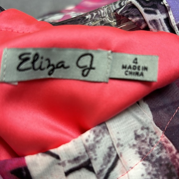 Eliza J floral Chivon halter‎ dress - Picture 7 of 11